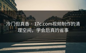 冷门但真香 · 17c.com视频制作的清理空间，学会后真的省事